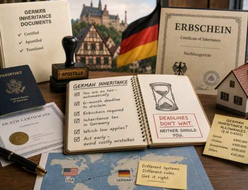Inheriting in Germany as a U.S. Citizen: What You Need to Know Before You Do Anything