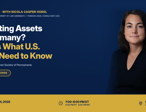 Free Webinar: Inheriting Assets in Germany — What U.S. Heirs Need to Know