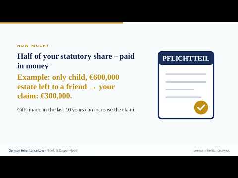 Video: Disinherited by a German parent? The compulsory share